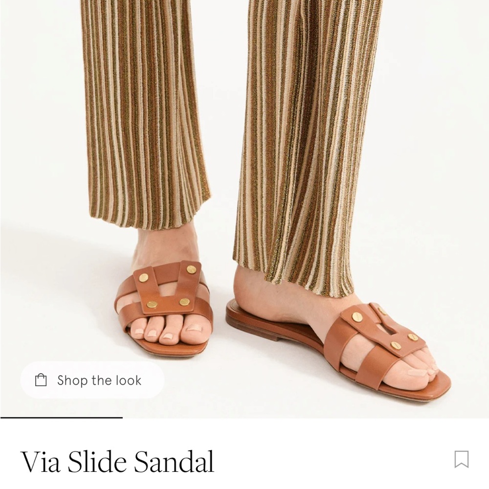 Veronica Beard Via Brown Slide Sandal Brand new size 8